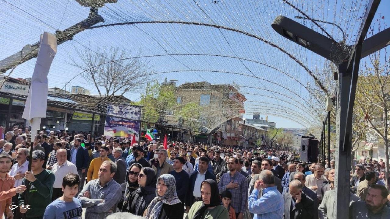 فریاد خشم و انزجار کردستانی&zwnj;ها از صهیونیست&zwnj;ها در روز قدس