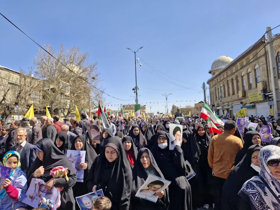 آغاز مراسم راهپیمایی روز قدس در همدان