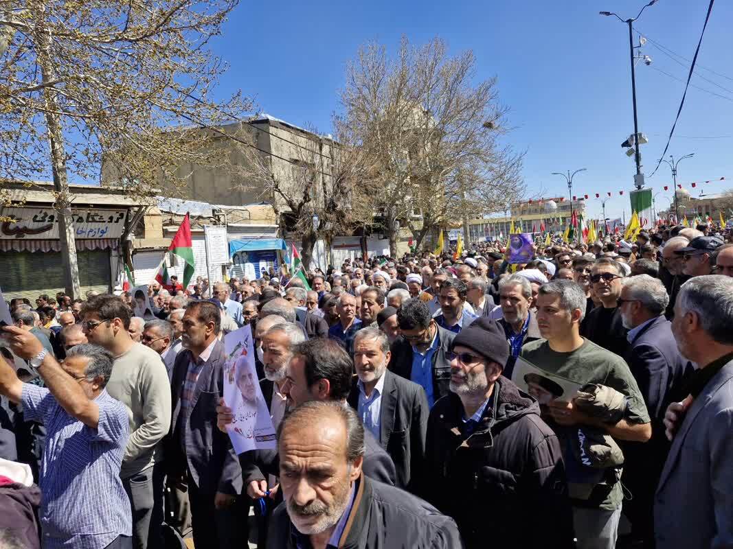 آغاز مراسم راهپیمایی روز قدس در همدان