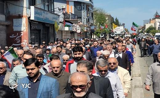 طنین انداز شدن فریاد آزادی قدس در سراسر مازندران