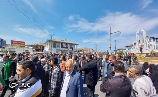 طنین انداز شدن فریاد آزادی قدس در سراسر مازندران