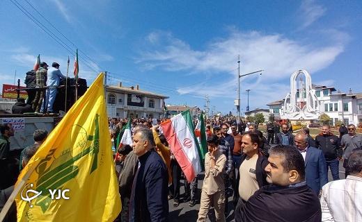طنین انداز شدن فریاد آزادی قدس در سراسر مازندران