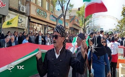 فریاد خشم و انزجار کردستانی&zwnj;ها از صهیونیست&zwnj;ها در روز قدس + تصاویر