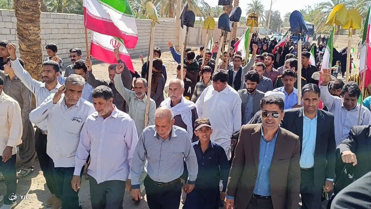 خروش کشاورزان پشت رود زمین رحمت آبادِ ریگان در حمایت از فلسطین + فیلم