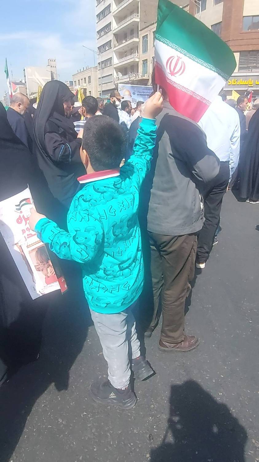 حضور کودکان در مراسم راهپیمایی روز قدس