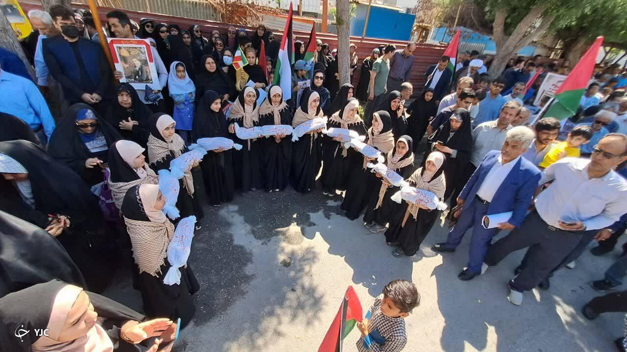 گزارش تصویری از راهپیمایی روز قدس در بوشهر