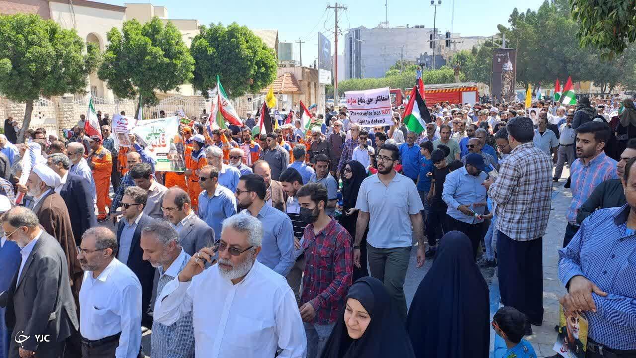 راهپیمایی روز قدس در بوشهر