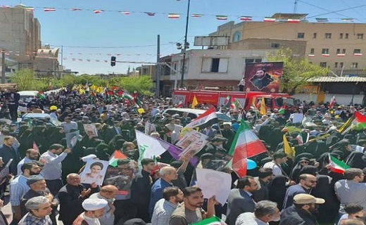 خروش ندای رهایی قدس شریف در شهر مقدس قم طنین انداز شد+تصاویر و فیلم