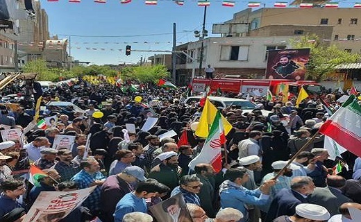 خروش ندای رهایی قدس شریف در شهر مقدس قم طنین انداز شد+تصاویر و فیلم
