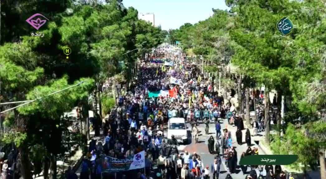 برگزاری راهپیمایی روز جهانی قدس در خراسان جنوبی + تصاویر