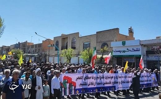 حضور حماسی مردم استان یزد در راهیپمایی روز جهانی قدس+ تصاویر