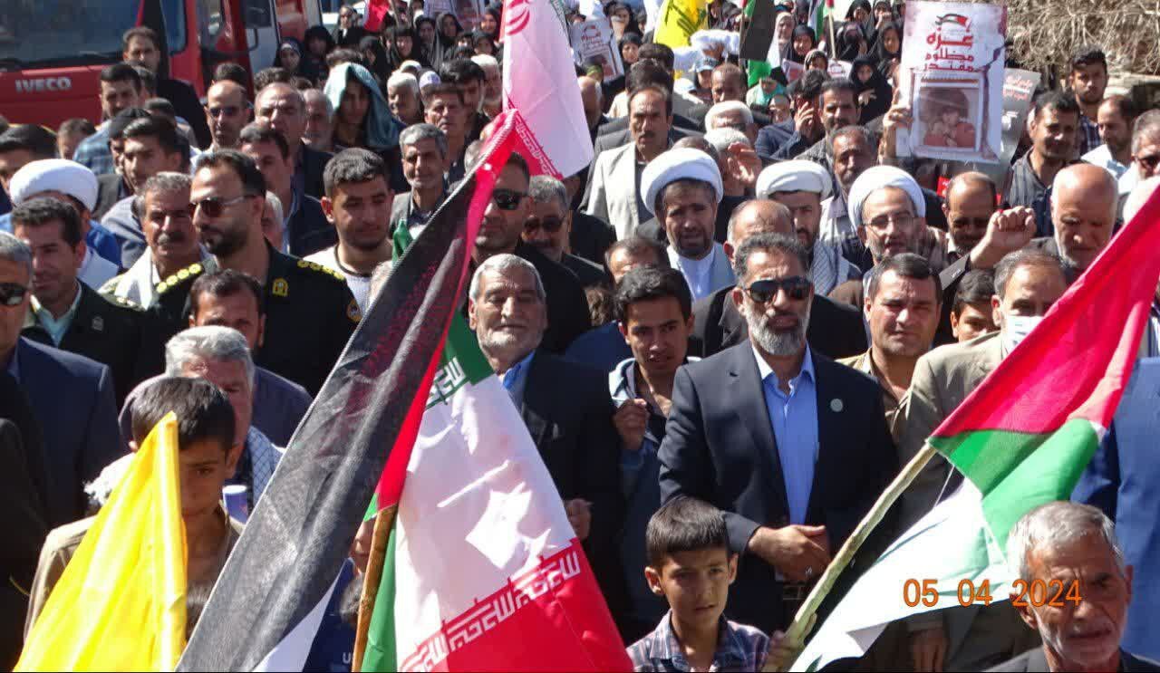 مراسم راهپیمایی روز جهانی قدس در بخش بیلوار + فیلم