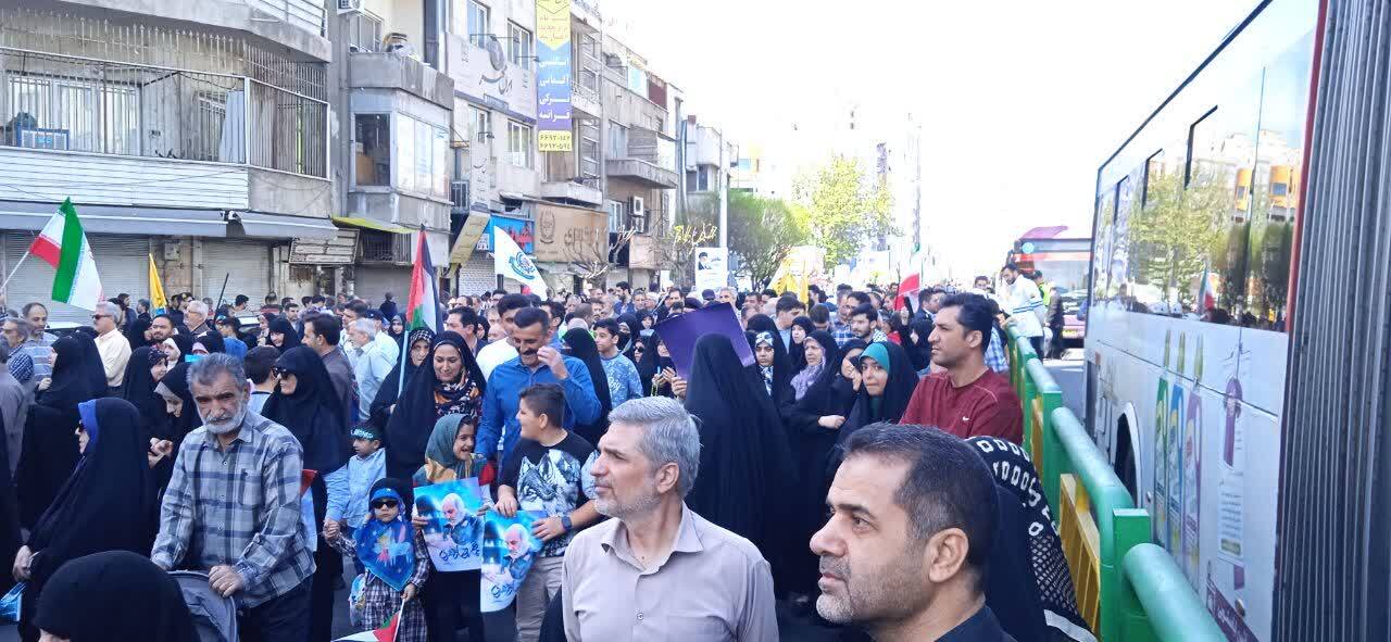 راهپیمایی گسترده تهران