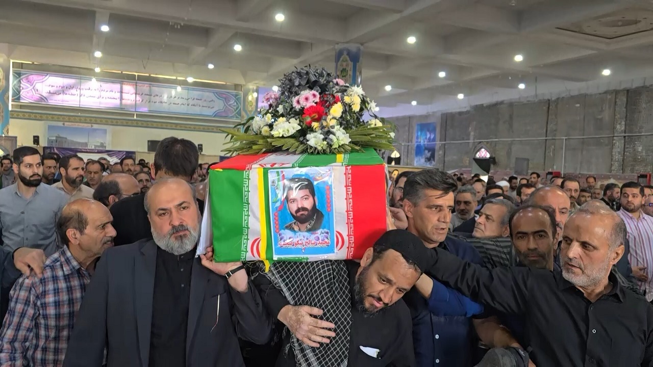 تشییع و خاکسپاری جانباز ۷۰ درصد کاشانی دوران دفاع مقدس