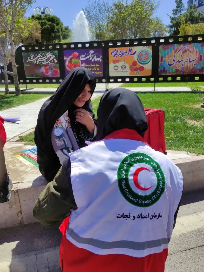 ارائه خدمات هلال احمر به حدود ۳ هزار نفر از راهپیمایان روز قدس