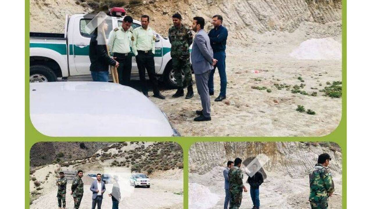 رفع تصرف اراضی ملی روستای گدارسرخ در جیرفت