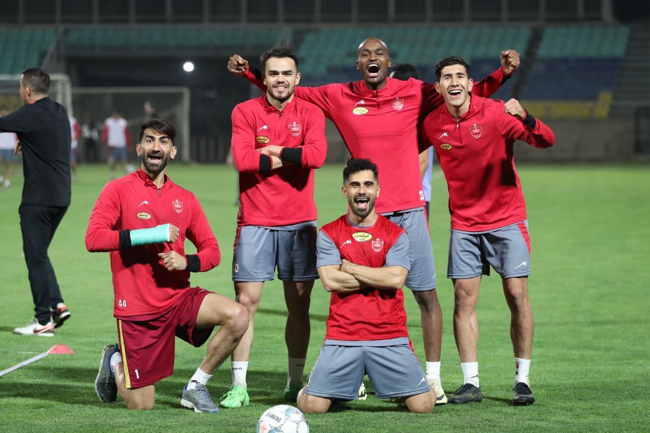 تمرین آدینه پرسپولیس قبل از بازی با گل گهر