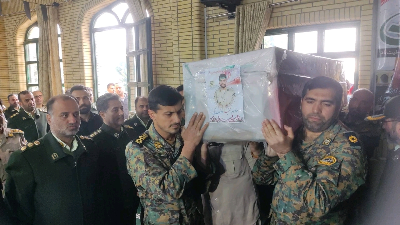 وداع پرسنل مرزبانی گلستان با شهید جهان‌بیکی