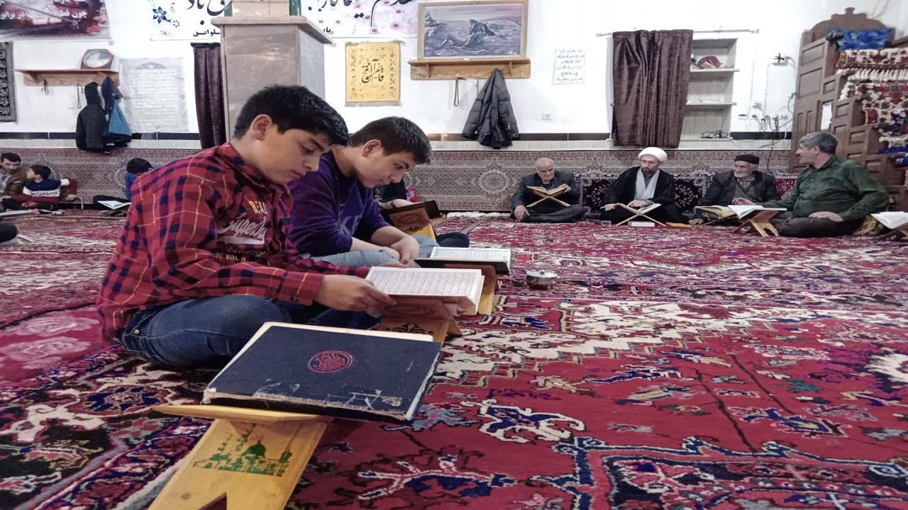 تصاویری از جلسات جزءخوانی قرآن کریم در شهر کلوانق