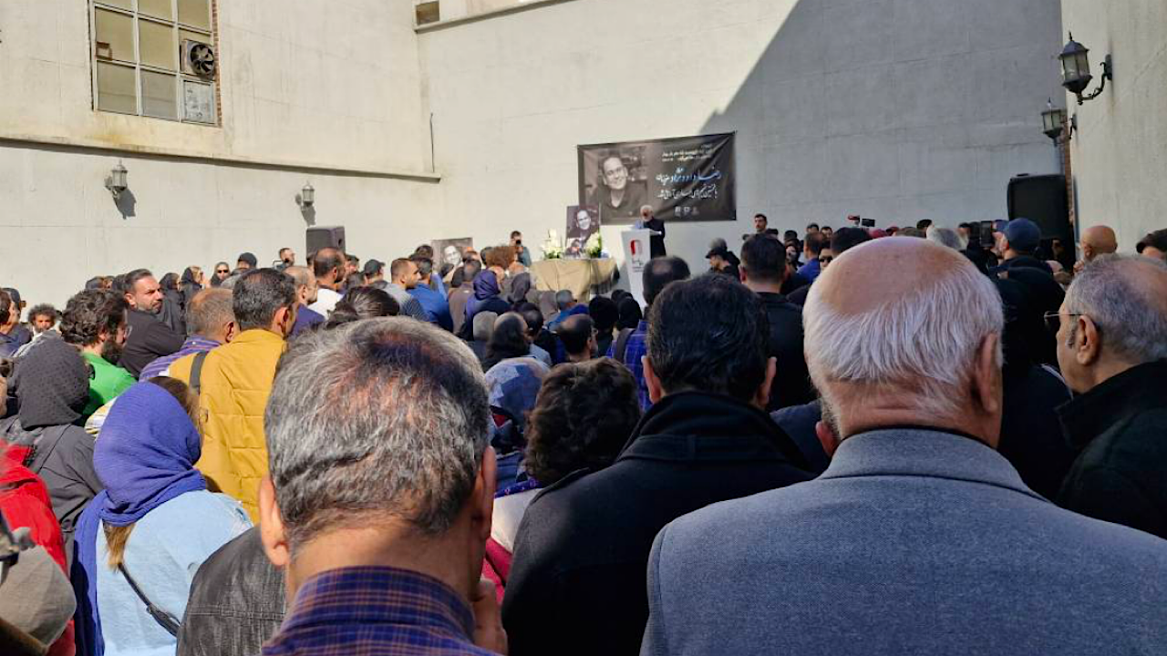مراسم یادبود رضا داوودنژاد