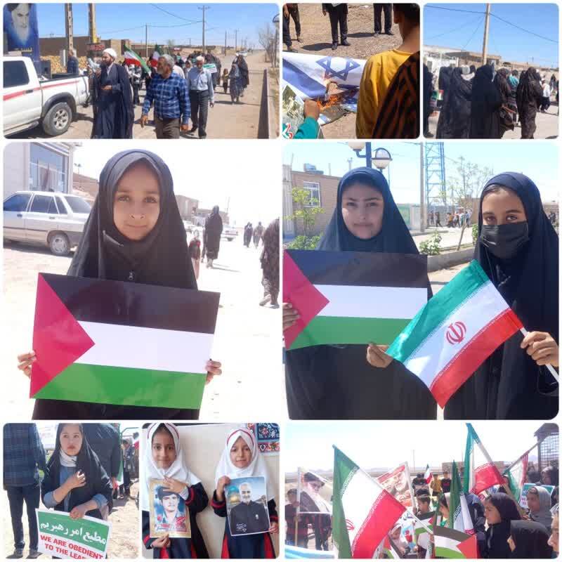 دانش آموزان در روز قدس