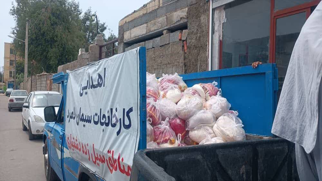 کمک یک میلیارد تومانی کارخانجات سیمان لامرد به مناطق سیل زده سیستان