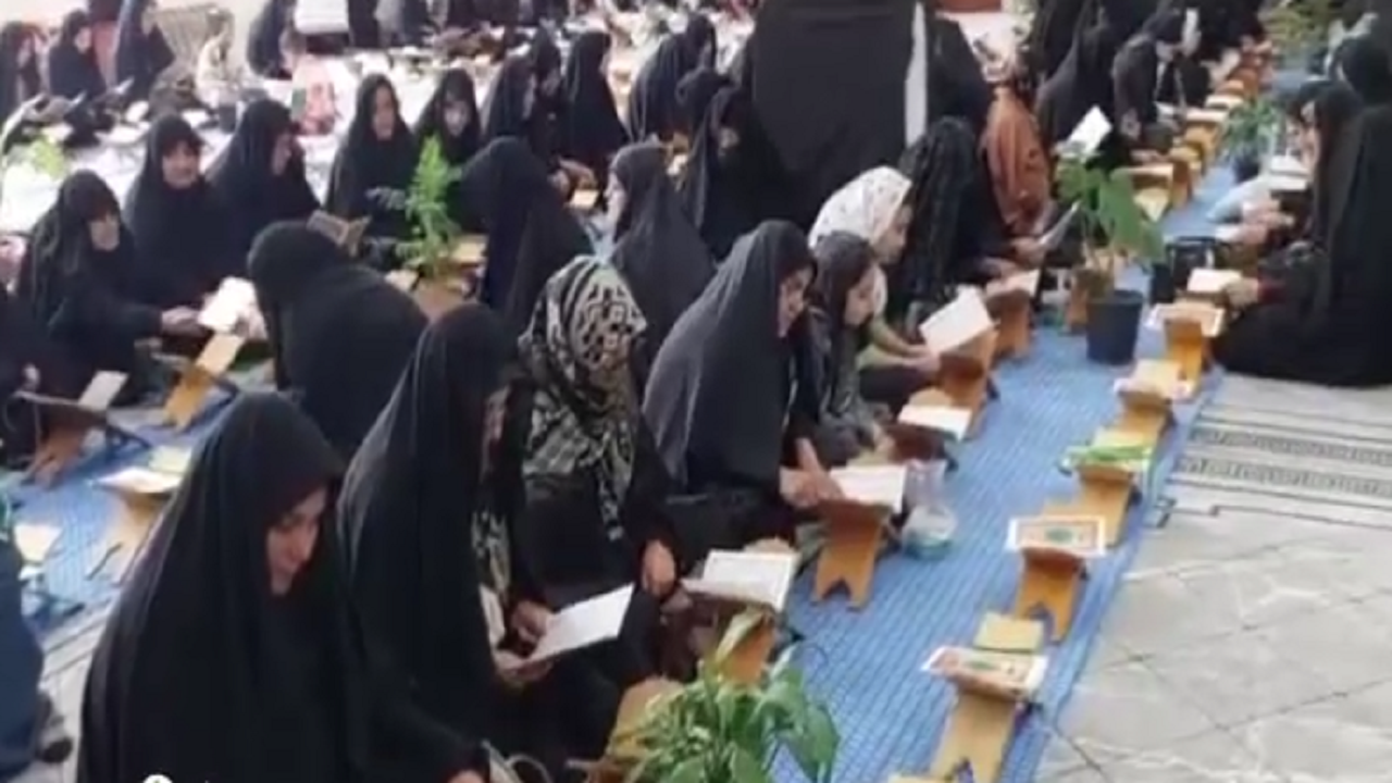 سنت «قل هوالله» در ختم های خانگی قرآن در گلستان + فیلم