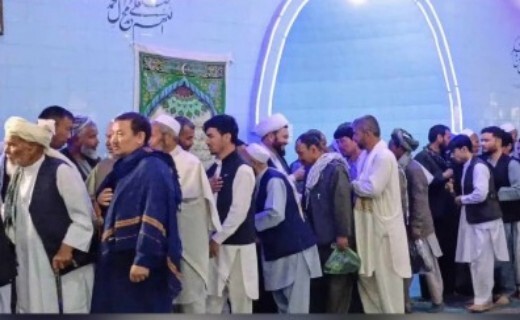 اقامه نماز عید فطر در افغانستان + تصاویر
