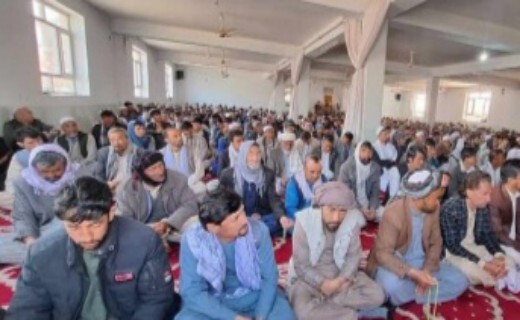 اقامه نماز عید فطر در افغانستان + تصاویر