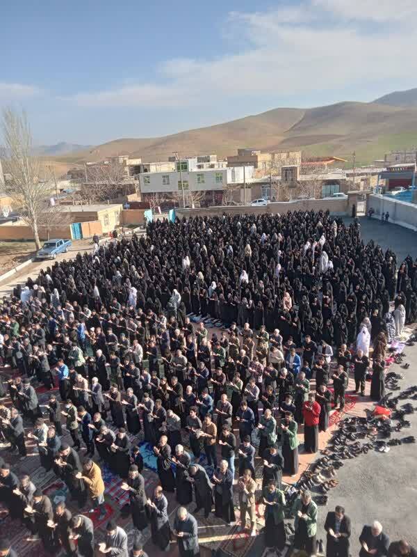 تصویر هوایی از نماز عید فطر