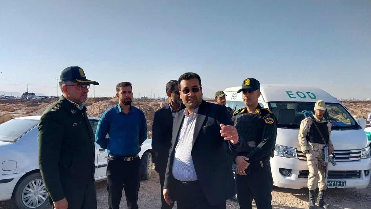 بازدید مدیر اتباع کرمان از برگزاری نماز عید فطر
