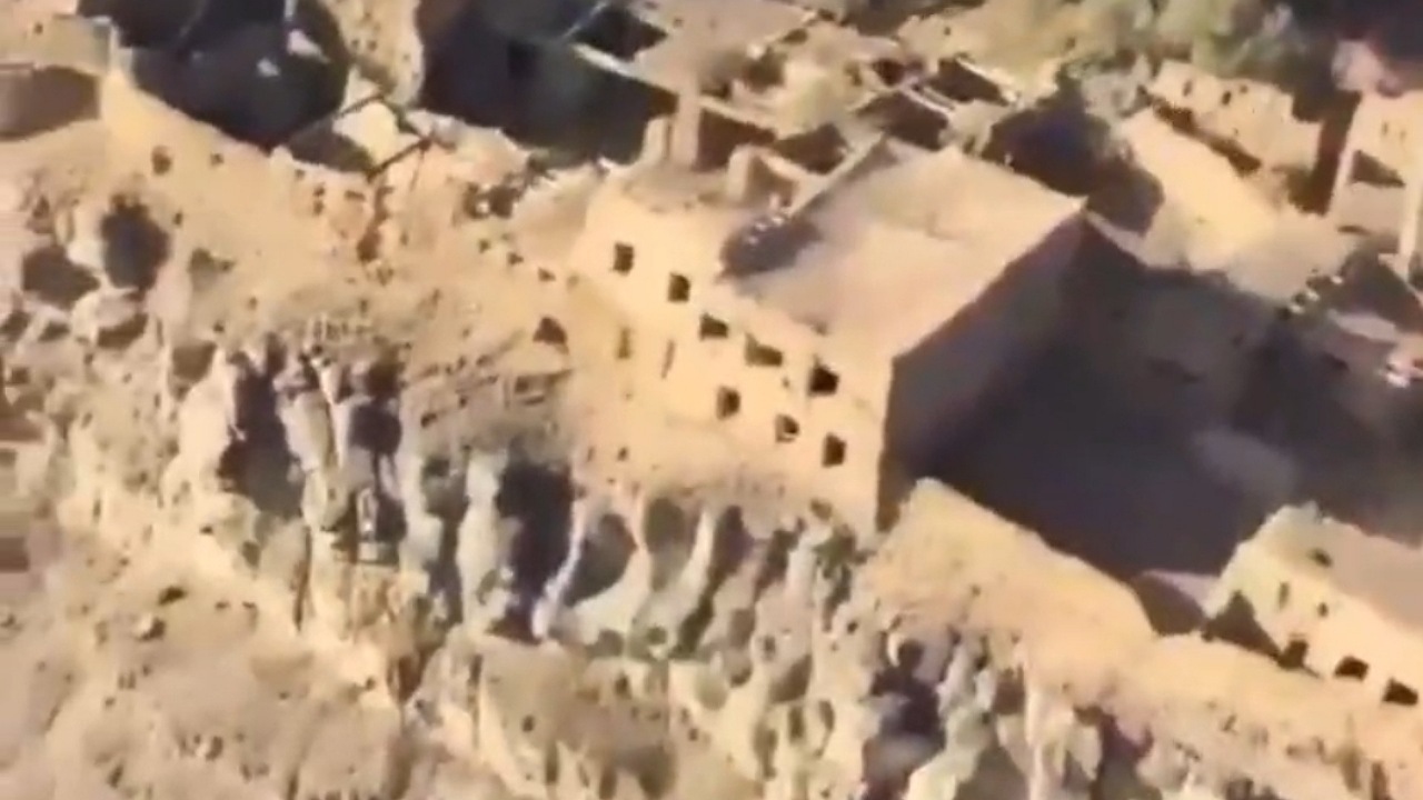 تصاویر هوایی از قلعه خیبر که حضرت علی علیه السلام در آن را از جا کندند + فیلم