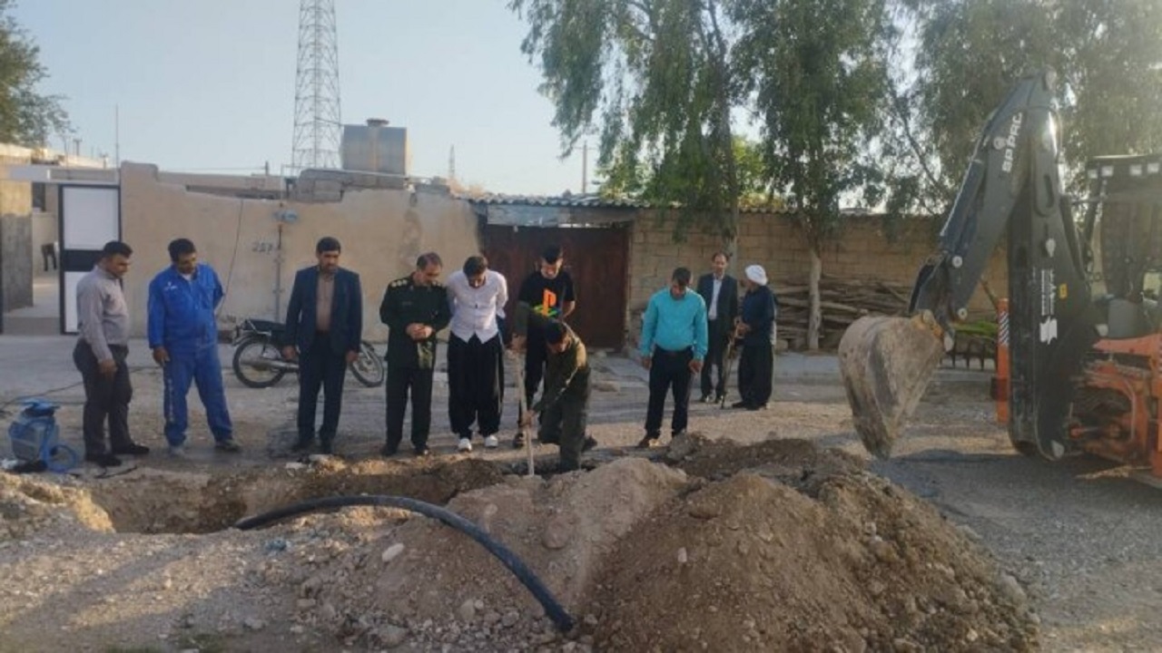 طرح تعویض شبکه اصلی آب ۲۰ روستای دهلران اجرا شد