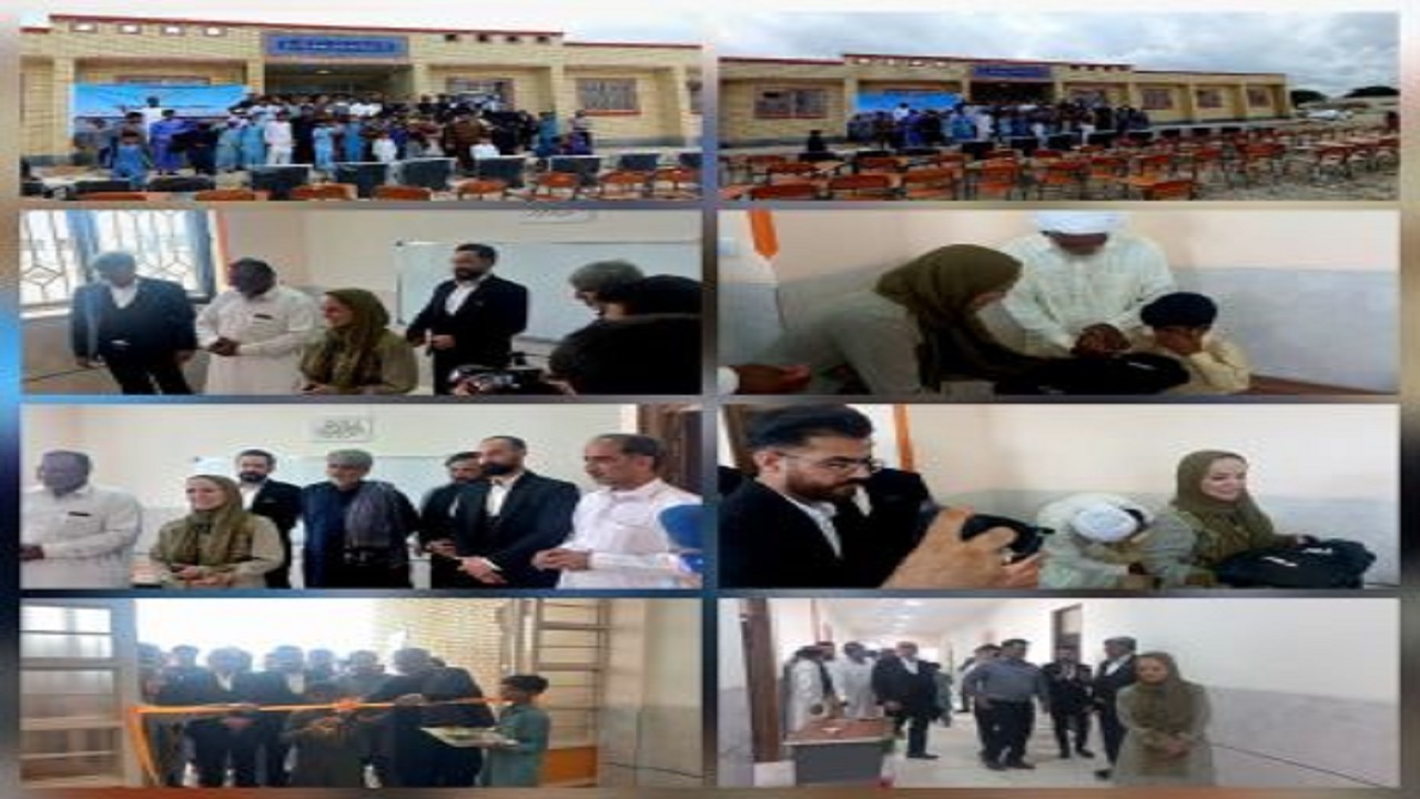 افتتاح مدرسه ۶ کلاسه دستان مهربان روستای ماندیرو منطقه پلان
