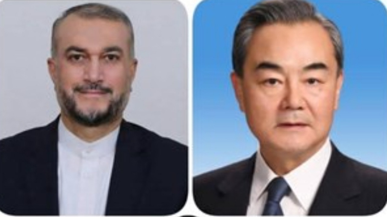 گفتگوی تلفنی وزرای امور خارجه جمهوری اسلامی ایران و چین