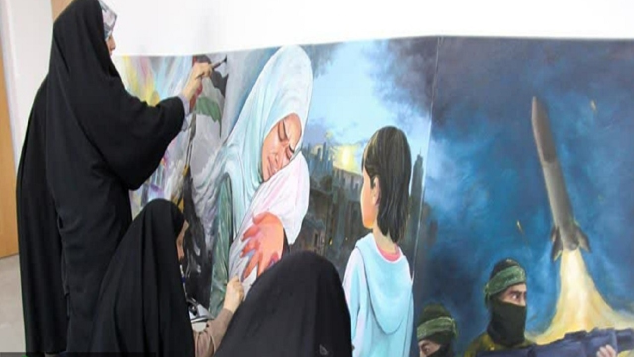 برپایی کارگاه تجسمی وعده صادق در قم