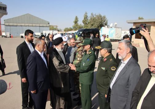 رئیس جمهور وارد سمنان شد