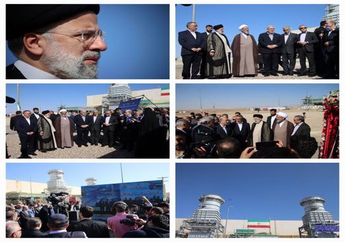 افتتاح واحد&zwnj;های گازی نیروگاه برق شهید باکری سمنان