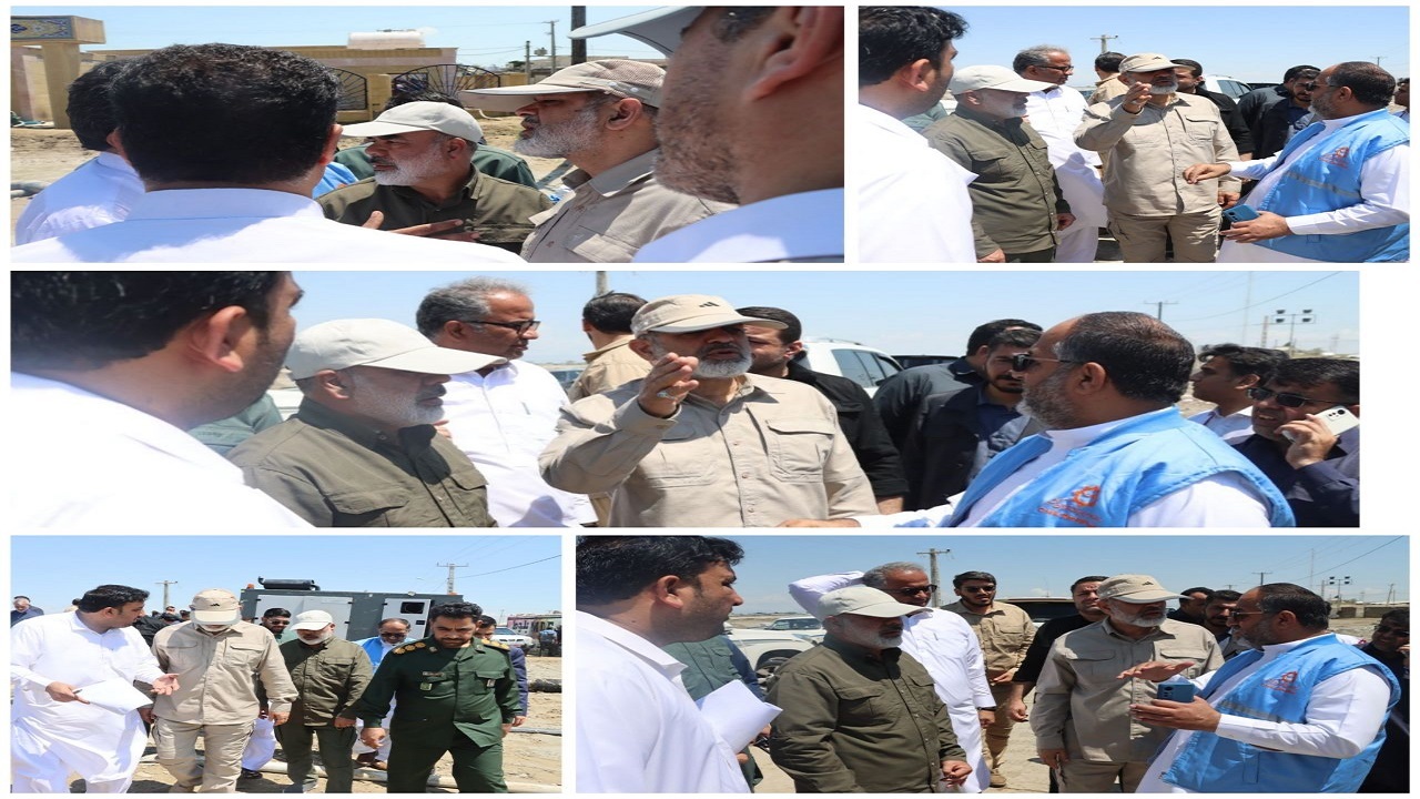 بازدید وزیر کشور از ایستگاه پمپاژ شماره ۳ فاضلاب شهرستان کنارک