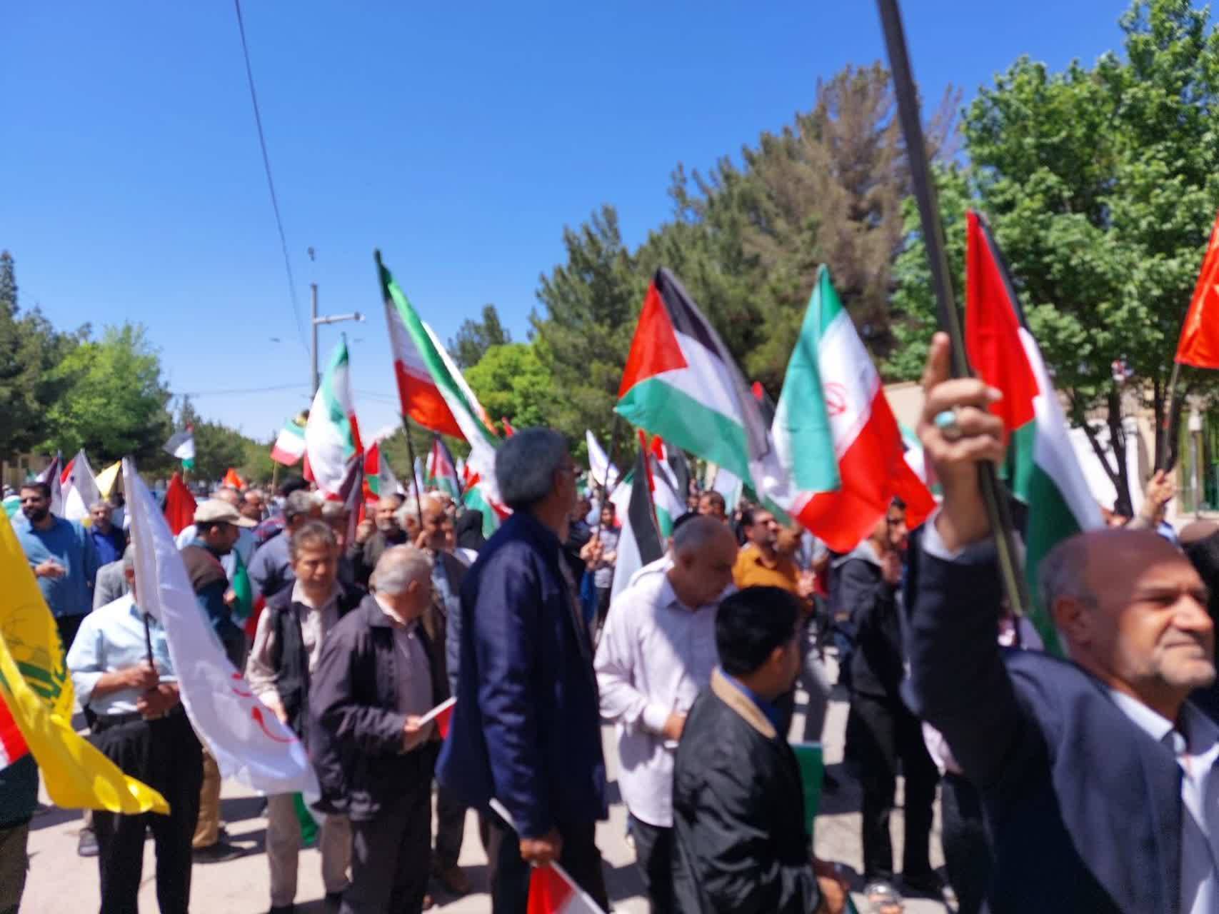 برگزاری راهپیمایی ضدصهیونیستی در کرمان + تصاویر