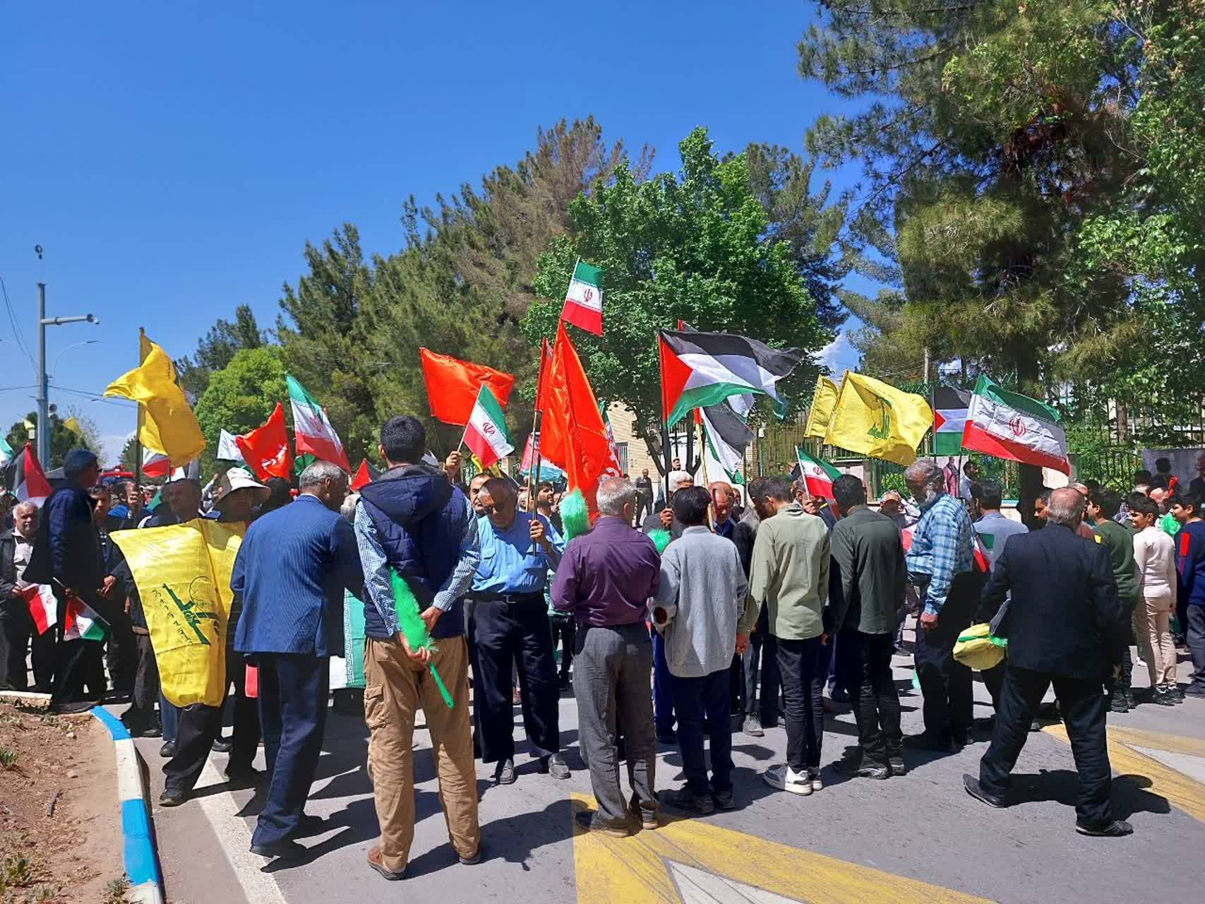 برگزاری راهپیمایی ضدصهیونیستی در کرمان + تصاویر