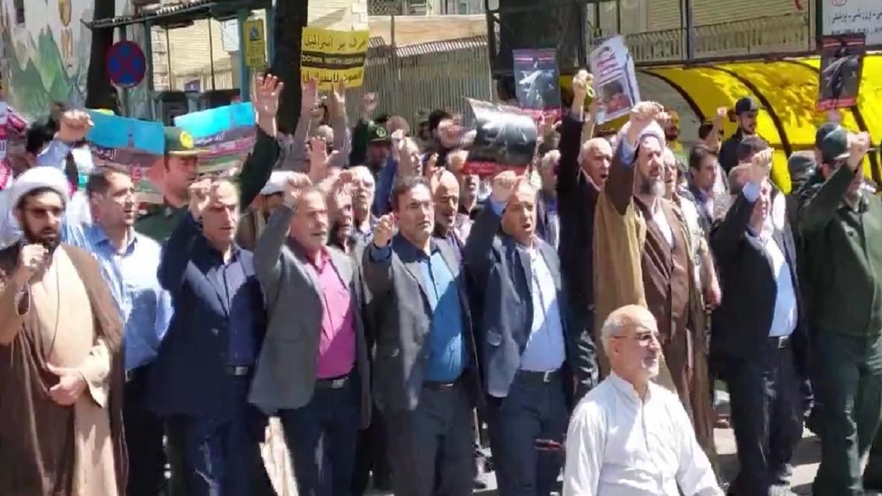 حمایت نمازگزاران آذربایجان شرقی از عملیات وعده صادق حمایت نمازگزاران آذربایجان شرقی از عملیات وعده صادق