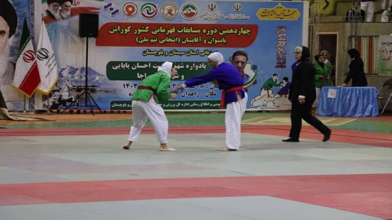 ۶ مدال بانوان مازندران در مسابقات کشوری کوراش