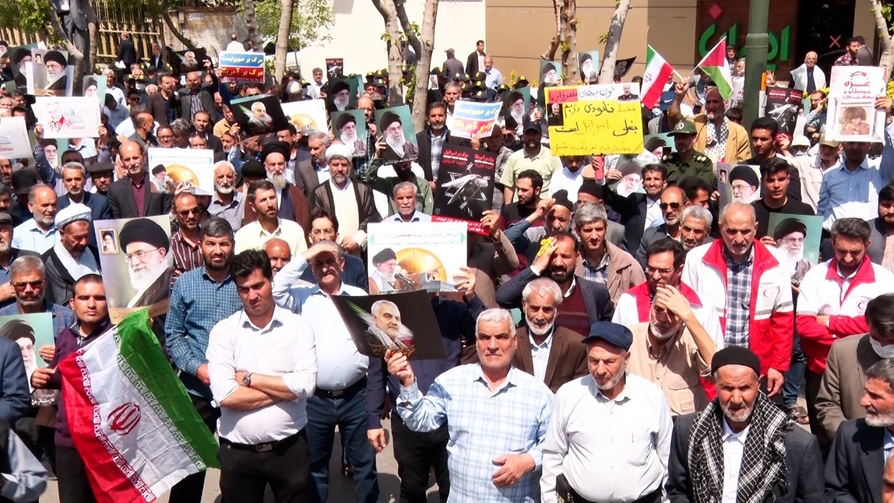 راهپیمایی نمازگزاران اصفهانی در حمایت از مردم غزه