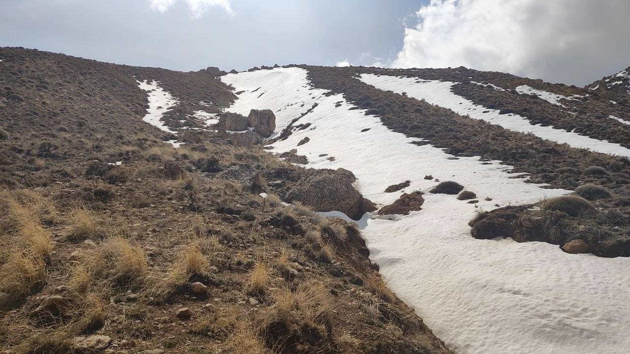 منظره برفی روستای توآباد