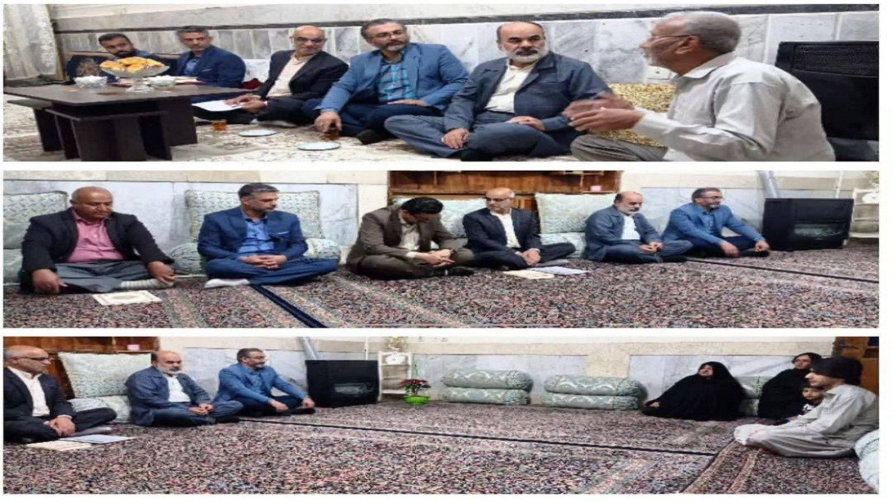 دیدار استاندار سیستان و بلوچستان با خانواده معزز شهدا