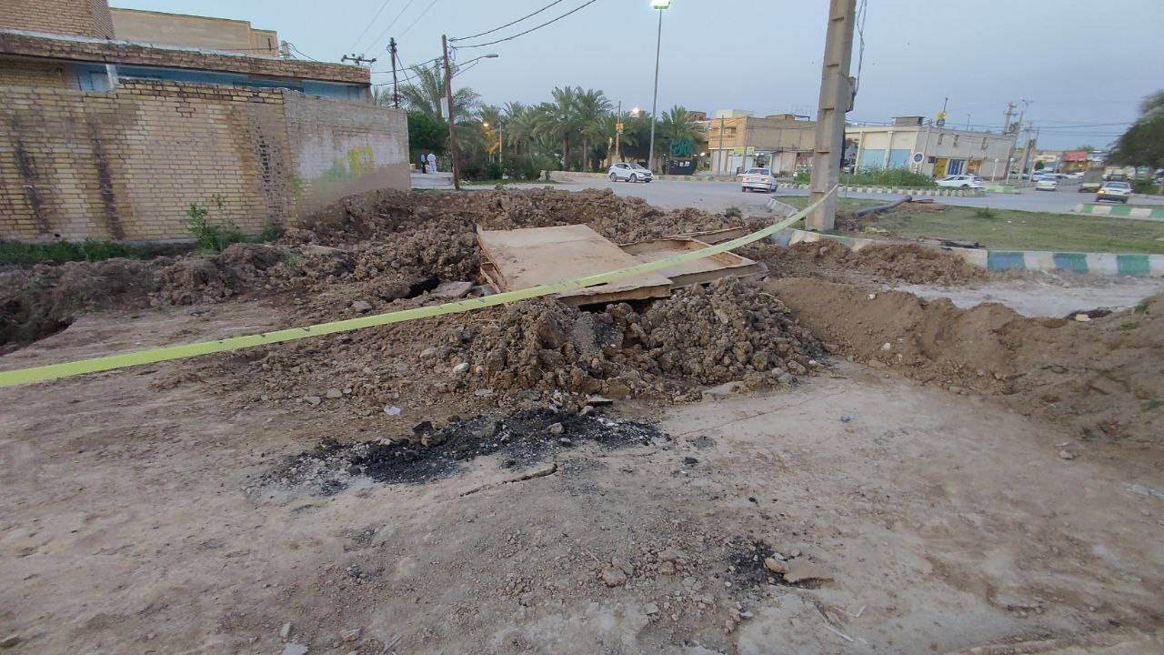 دردسرساز شدن شکستگی لوله فاضلاب در خیابان ۱۲ متری ملاثانی + تصاویر