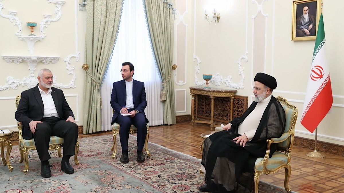 استقبال وزیر امور خارجه از اسماعیل هنیه