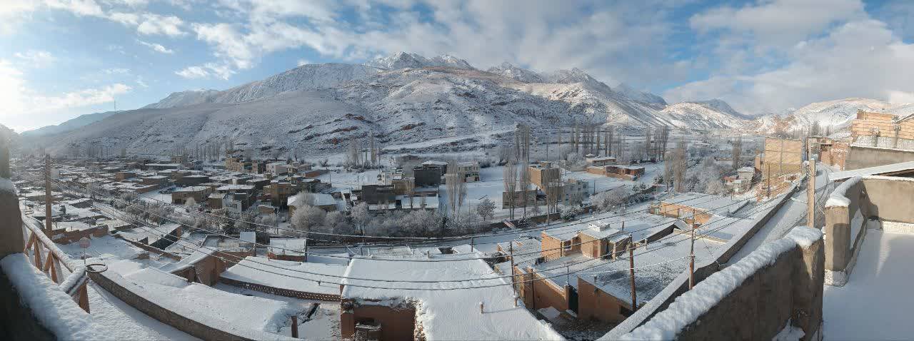 نمای ربرفی در شهر مجن