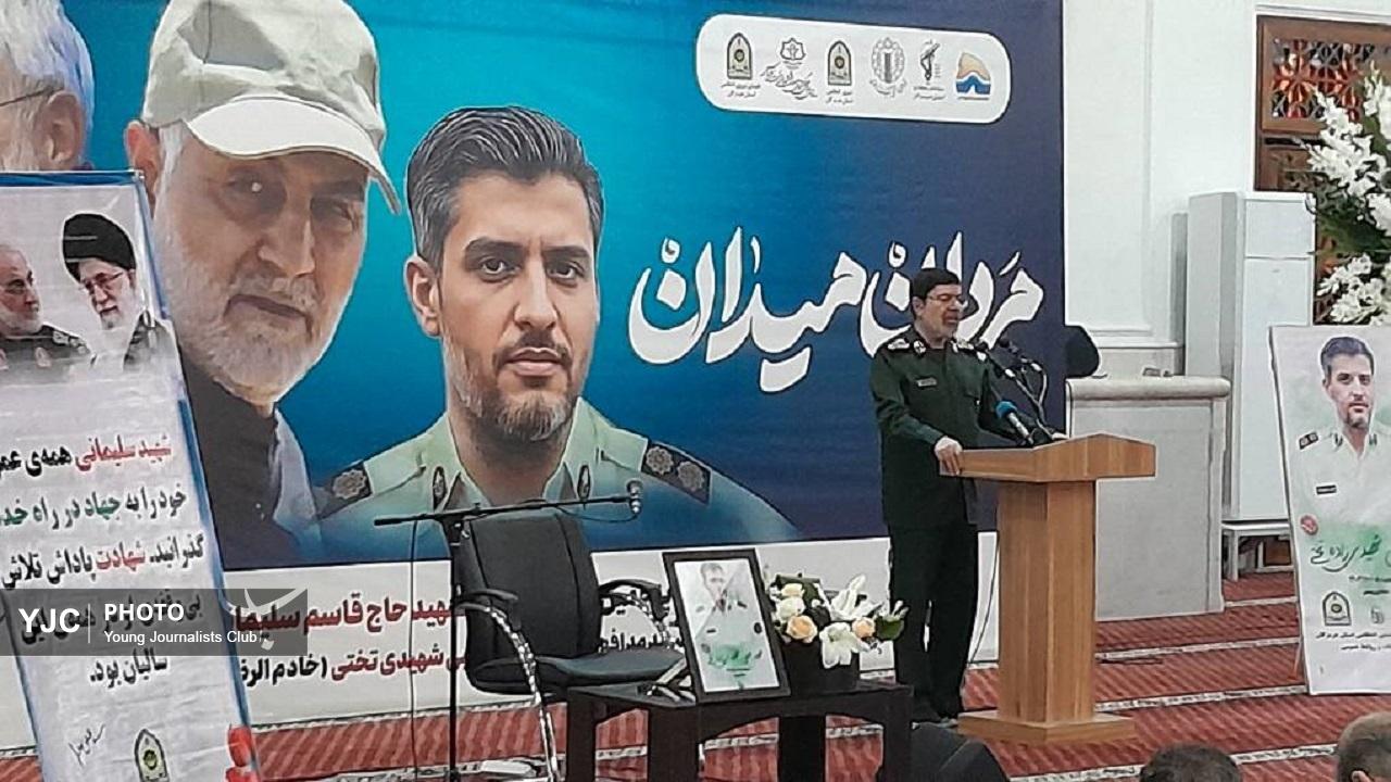 گزارش تصویری از مراسم یادبود سردار شهید سلیمانی و مجتبی شهیدی زاده در بندرعباس